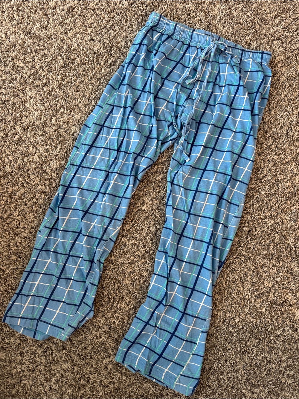 Just Love Blue Plaid Kids Pajama Bottoms